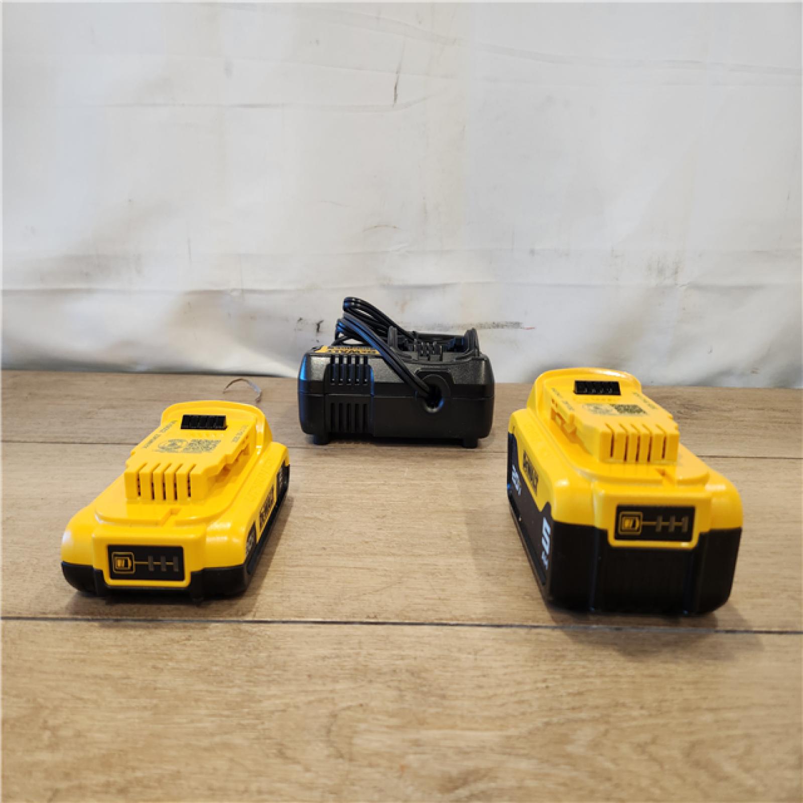 AS-IS- DEWALT 20V MAX Lithium-Ion Battery Kit with 5.0Ah and 2.0Ah Battery and Charger