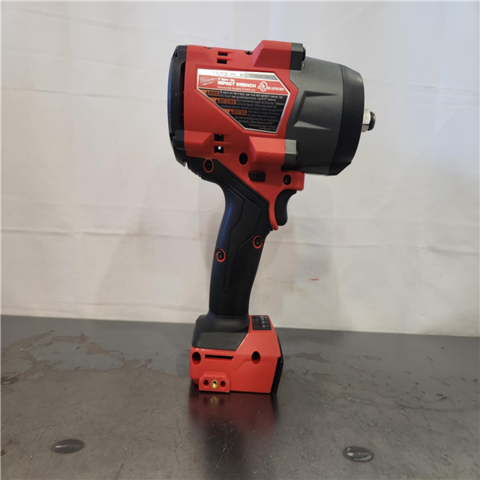 AS-IS- Milwaukee FUEL 18V Lithium-Ion Brushless Cordless 1/2 in. Impact Wrench with Friction Ring (Tool-Only)