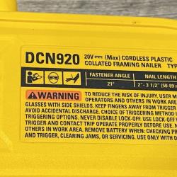 AS-IS DEWALT 20-Volt 21° Cordless Framing Nailer (Tool-Only)