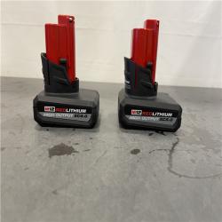 AS-IS - Milwaukee M12 12V Lithium-Ion XC High Output 5.0 Ah Battery (2-Pack) Starter Kit