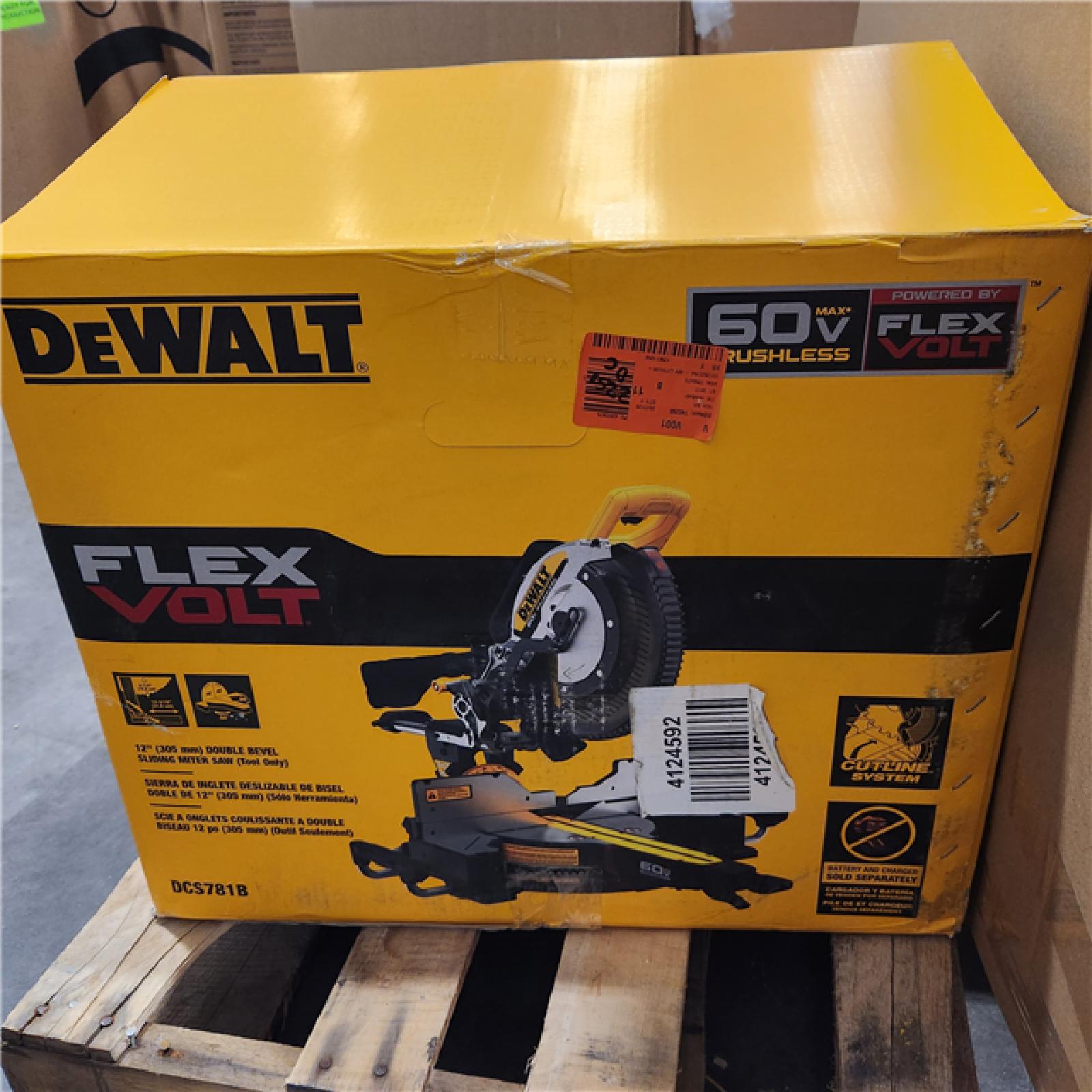 As-IS- DEWALT 60V Lithium-Ion 12 in. Cordless Sliding Miter Saw (Tool Only)