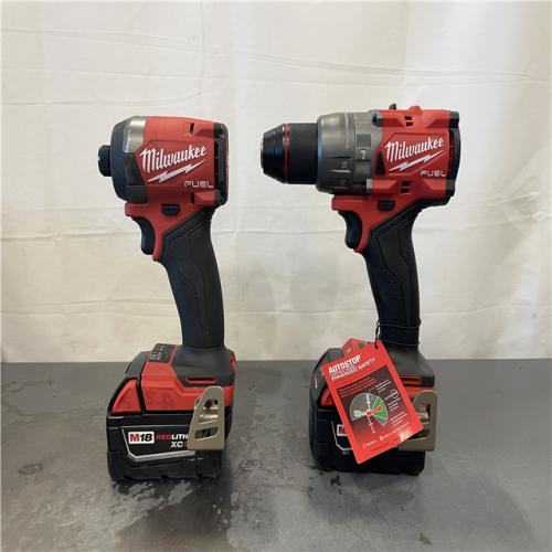 AS-IS- MILWAUKEE FUEL 18V Lithium-Ion Brushless Cordless Hammer Drill and Impact Driver Combo Kit