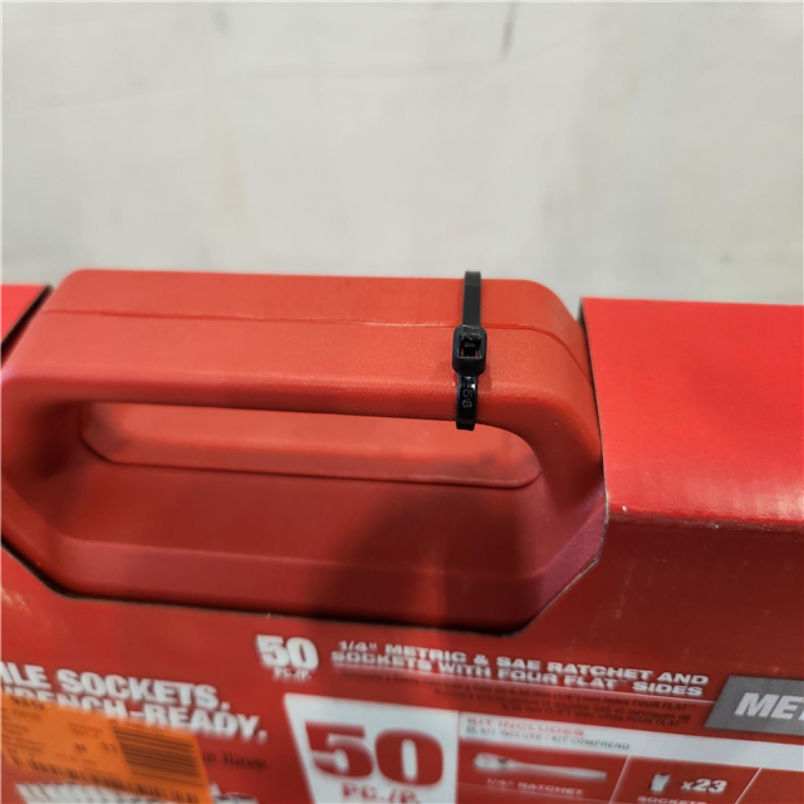 NEW- 1/4 in. Drive SAE/Metric Ratchet and Socket Mechanics Tool Set (50-Piece)