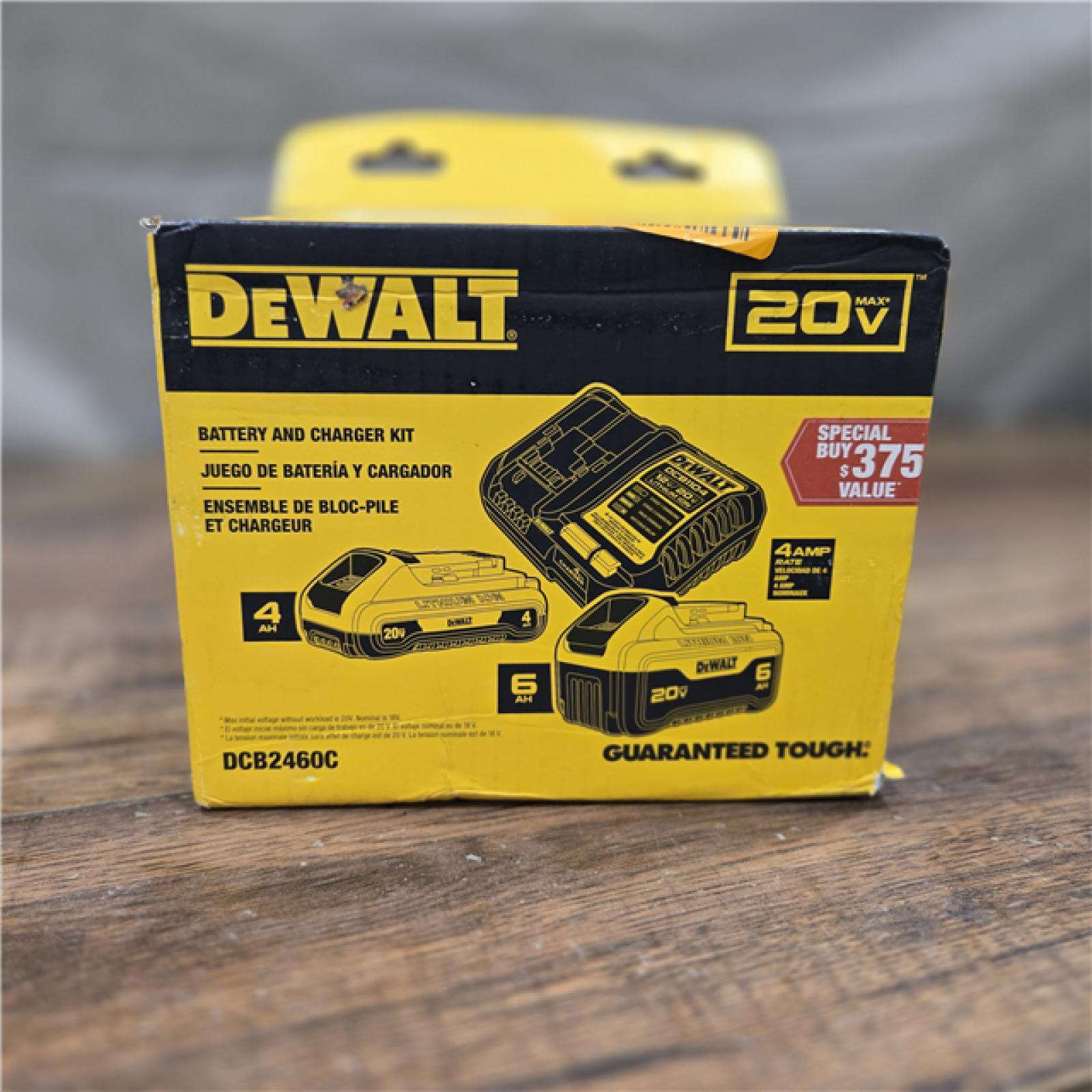 AS-IS DEWALT 20V MAX Lithium-Ion 6.0Ah and 4.0Ah Battery and Charger Starter Kit