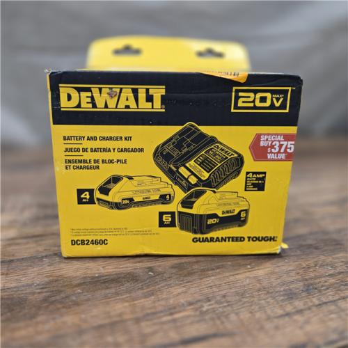 AS-IS DEWALT 20V MAX Lithium-Ion 6.0Ah and 4.0Ah Battery and Charger Starter Kit