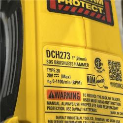 AS-IS DEWALT 20V MAX XR Cordless Brushless 1 in. SDS Plus L-Shape Rotary Hammer (Tool Only)