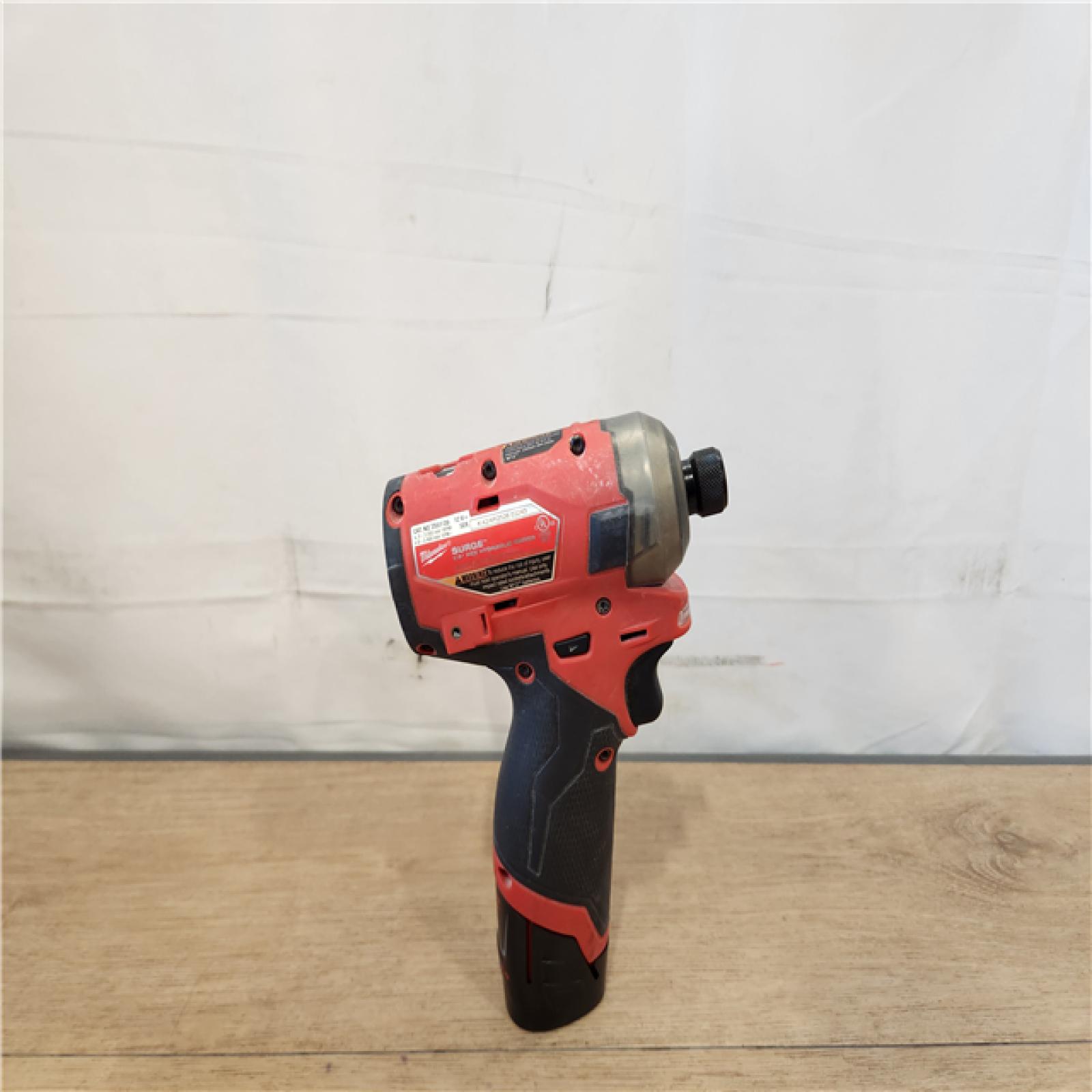 AS-IS- Milwaukee FUEL SURGE 12V Lithium-Ion Brushless Cordless 1/4 in. Hex Impact Driver Compact Kit