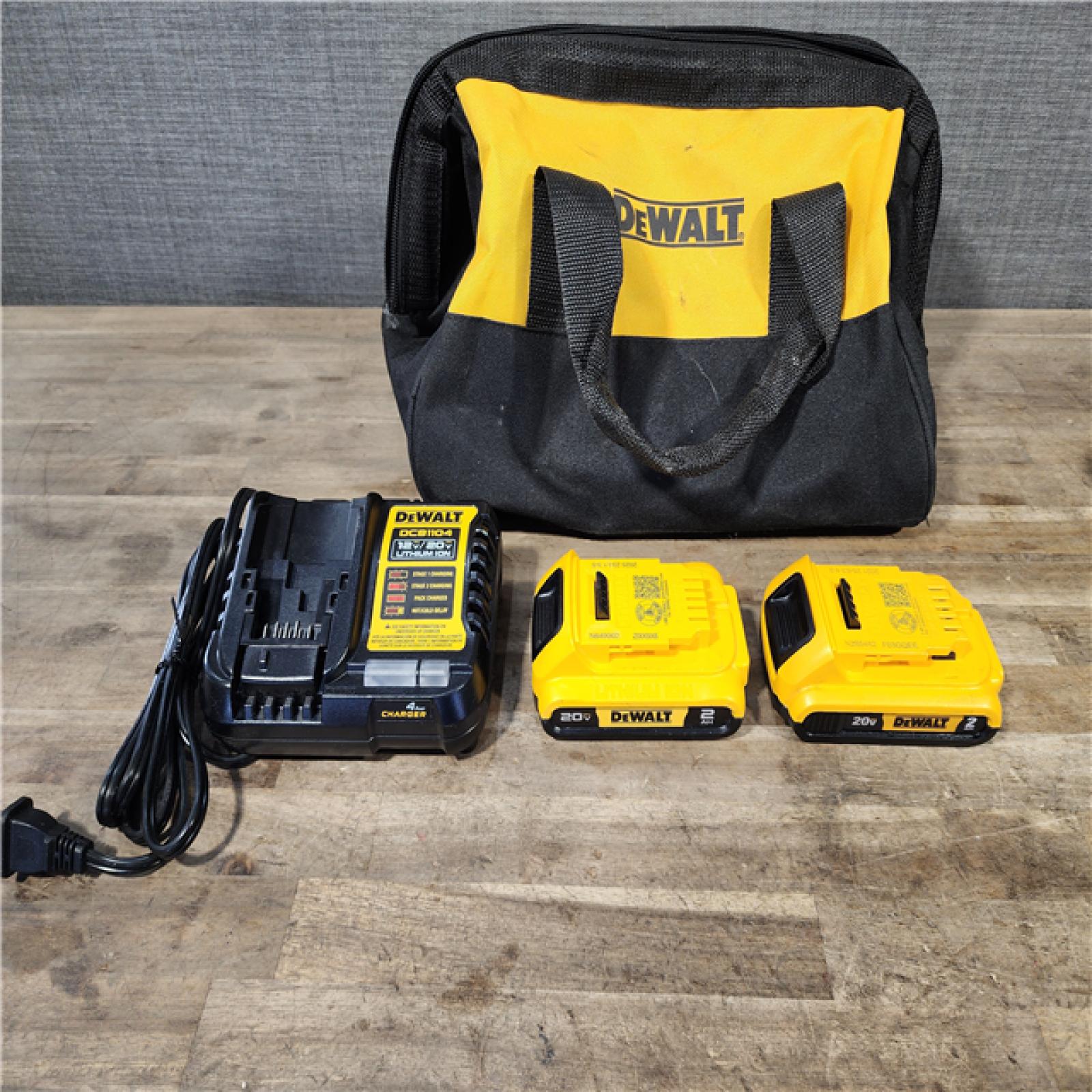 HOUSTON LOCATION - AS-IS DEWALT 2 TOOL COMBO KIT W/ (2) BATTERY & CHARGER