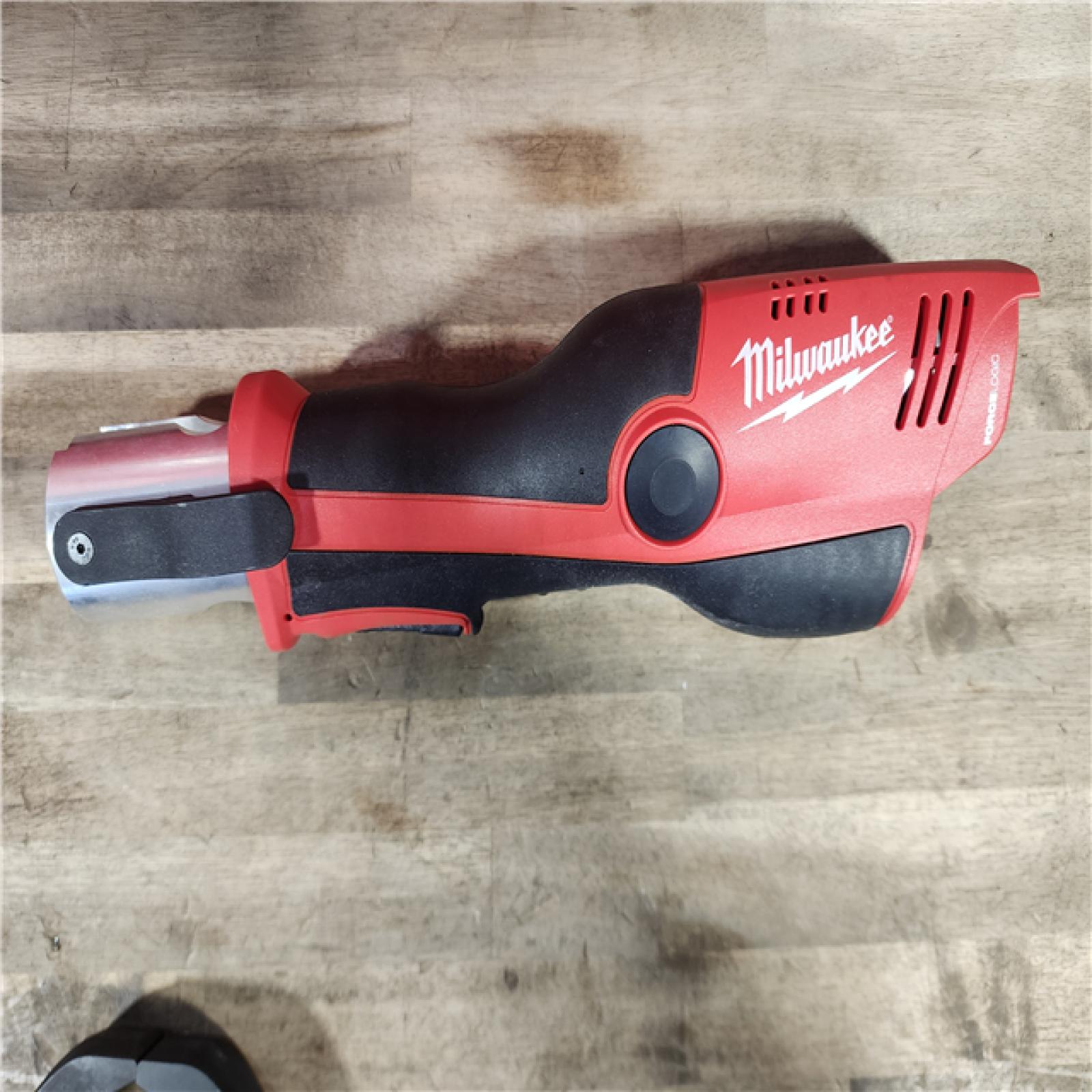 HOUSTON LOCATION - AS-IS MILWAUKEE 12-Volt Lithium-Ion Force Logic Cordless Press Tool Kit (4 Jaws Included) with Two 1.5 Ah Battery and Hard Case