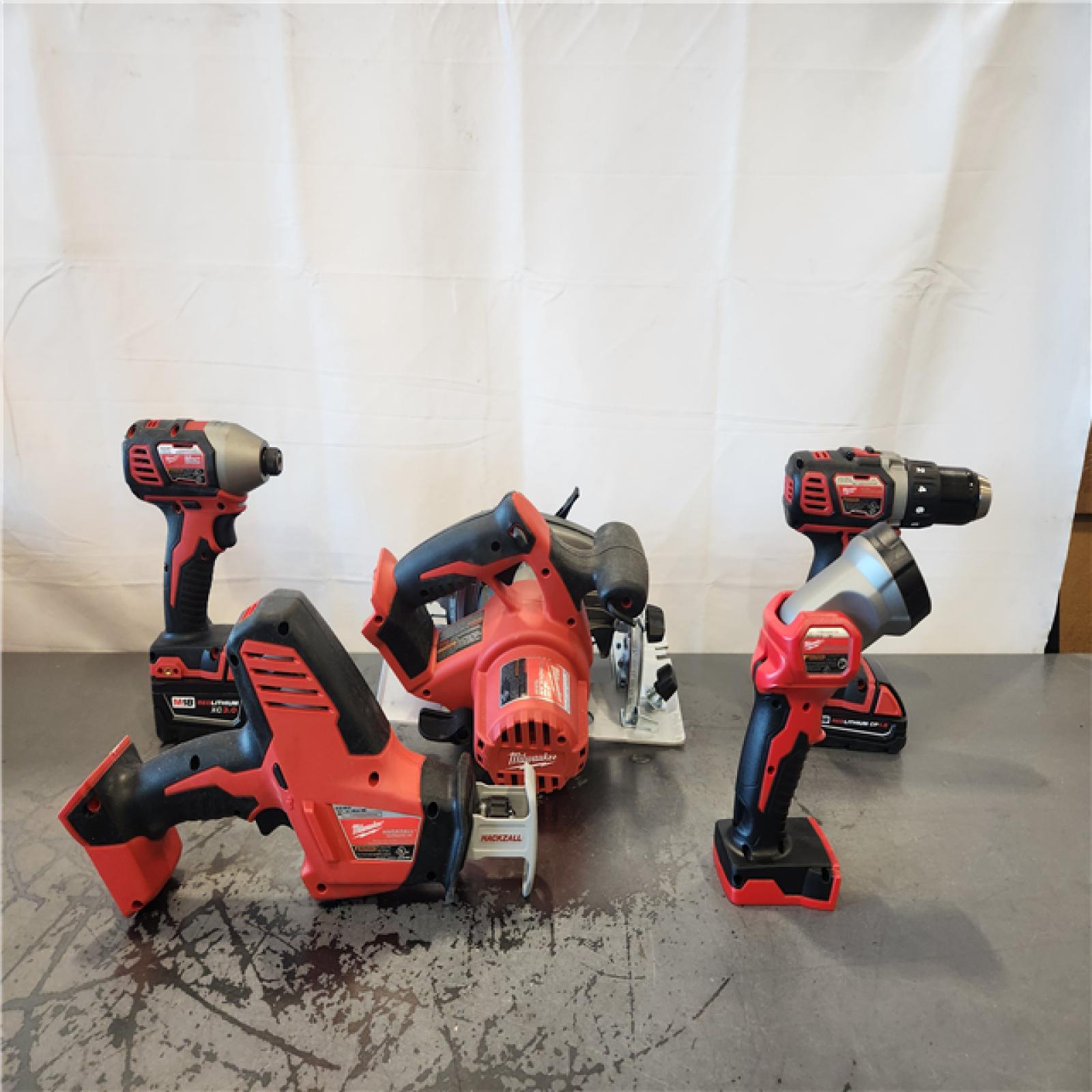 AS-IS- Milwaukee M18 18V Lithium-Ion Cordless Combo Kit