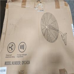 Phoenix LIKE NEW 24 in. Wall fan in Black Model# DFC-K24 Pallet of 6