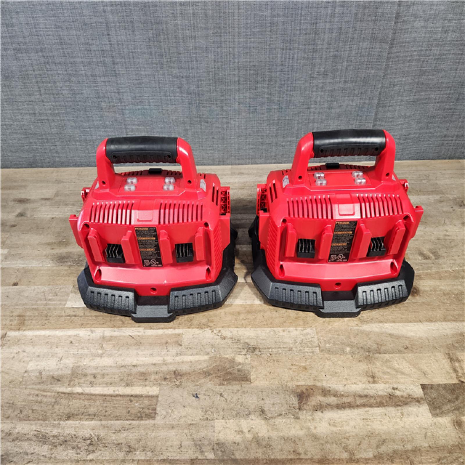 HOUSTON LOCATION - AS-IS MILWAUKEE BATTERY CHARGER PACK QTY - 2