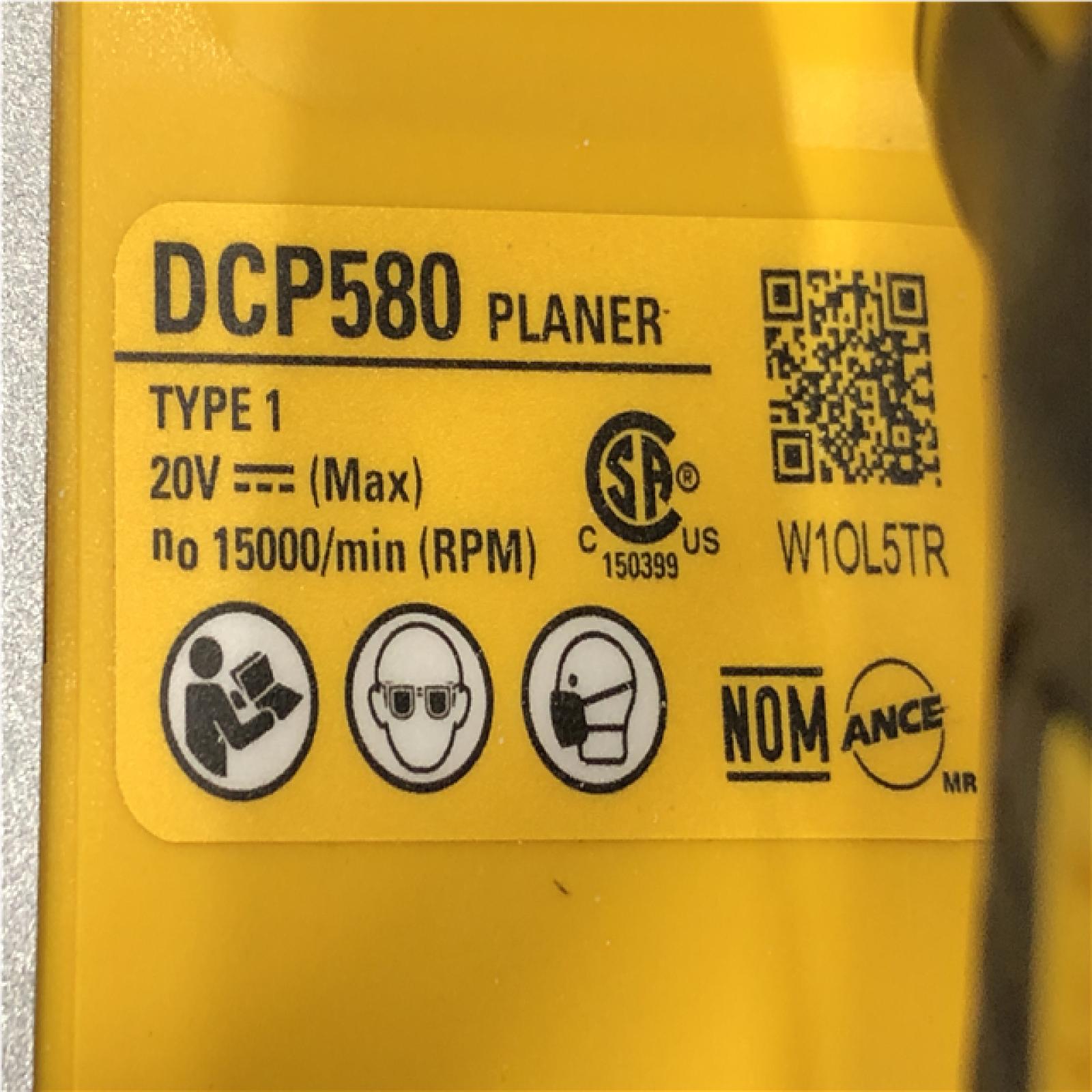 AS-IS DEWALT 20V MAX XR Cordless Brushless 3-1/4 in. Planer (Tool Only)