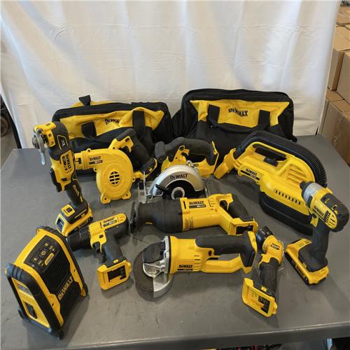AS-IS - DEWALT 20V MAX Lithium-Ion Brushed Cordless (10-Tool) Combo Kit