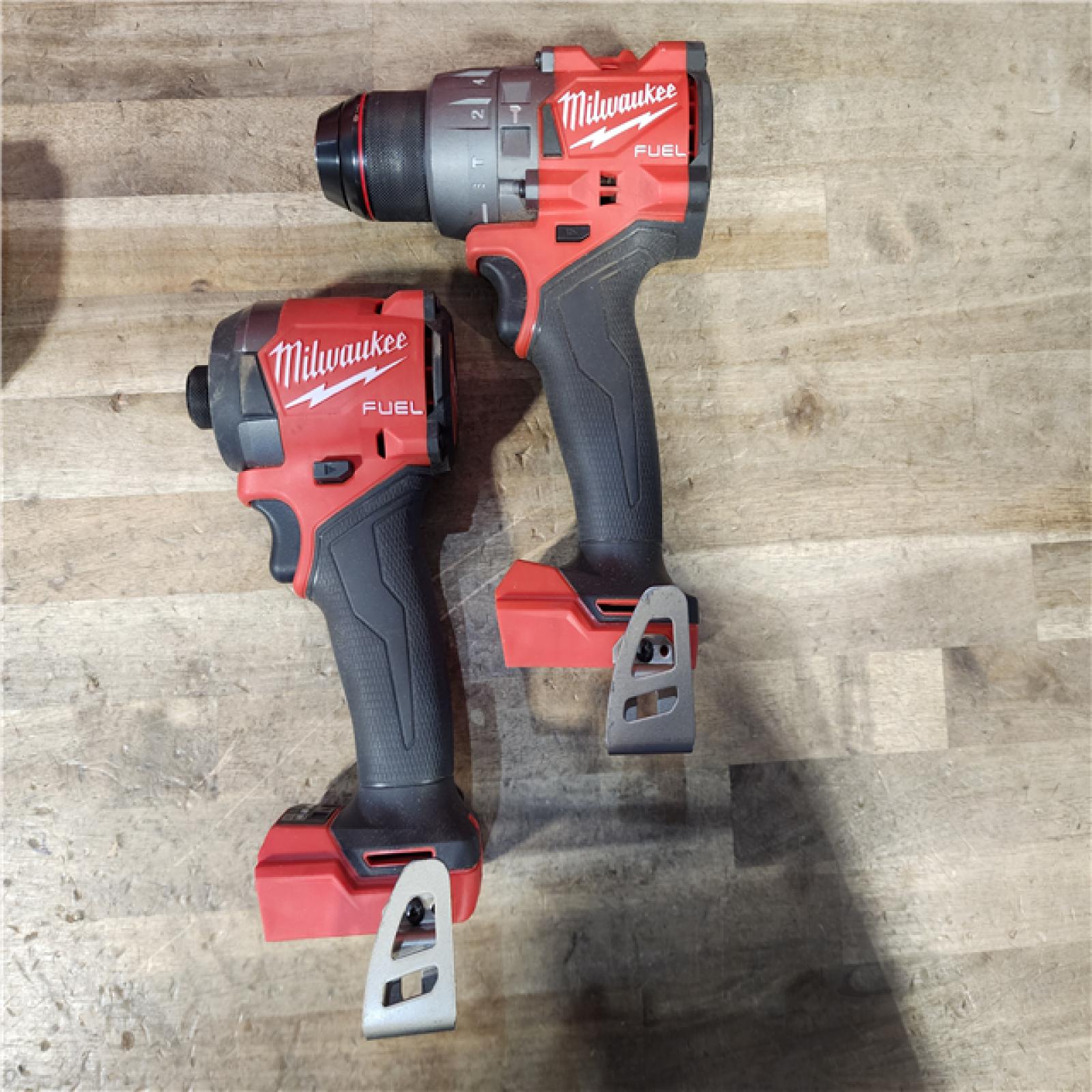 HOUSTON LOCATION - AS-IS MILWAUKEE FUEL 18V Lithium-Ion Brushless Cordless Hammer Drill and Impact Driver Combo Kit