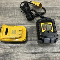 AS-IS DEWALT 20V MAX XR POWERSTACK Lithium-Ion Battery Starter Kit with 1.7Ah Battery and Charger