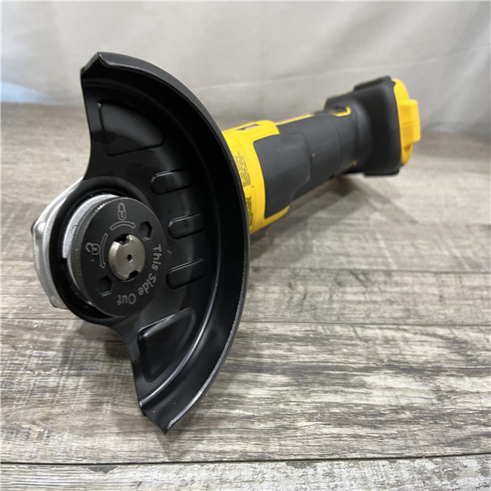 AS-IS DEWALT 20V MAX XR Cordless Brushless 4.5 in. Slide Switch Small Angle Grinder with Kickback Brake (Tool Only)
