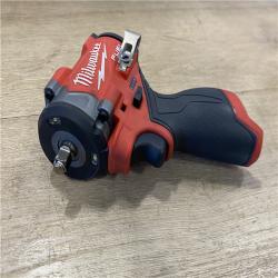 AS-IS Milwaukee FUEL 12V Lithium-Ion Brushless Cordless Stubby 3/8 in. Impact Wrench (Tool-Only)