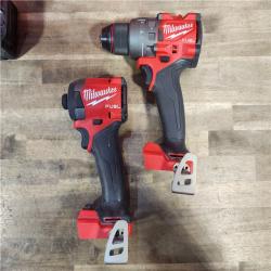 HOUSTON LOCATION - AS-IS MILWAUKEE FUEL 18V Lithium-Ion Brushless Cordless Hammer Drill and Impact Driver Combo Kit (2-Tool) with 2 Batteries