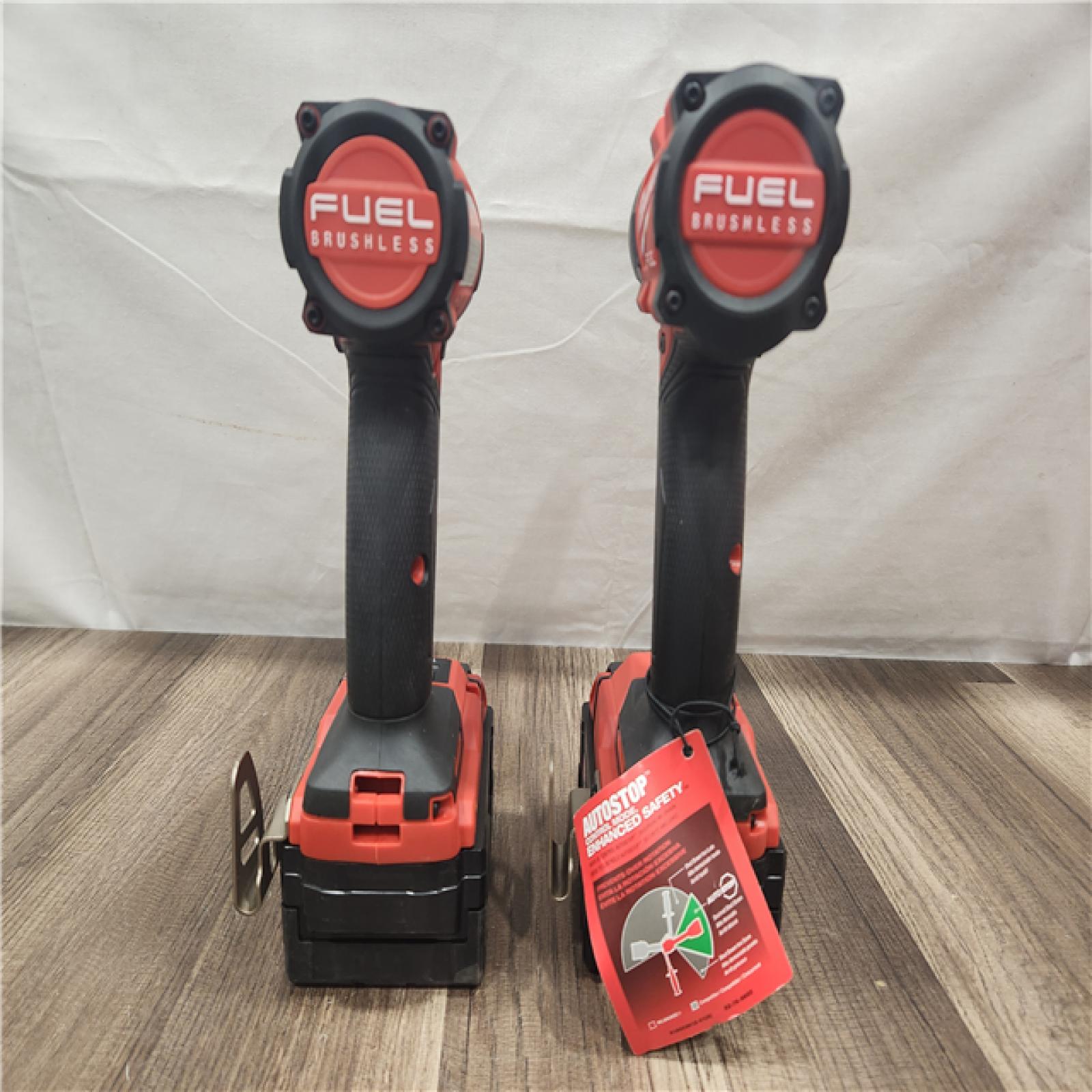 AS-IS- MILWAUKEE FUEL 18V Lithium-Ion Brushless Cordless Hammer Drill and Impact Driver Combo Kit