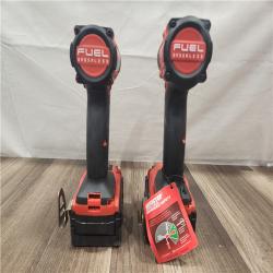 AS-IS- MILWAUKEE FUEL 18V Lithium-Ion Brushless Cordless Hammer Drill and Impact Driver Combo Kit