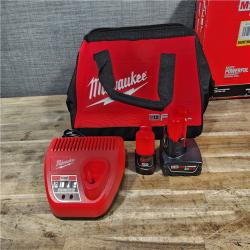 HOUSTON LOCATION - AS-IS Milwaukee FUEL 12-Volt Lithium-Ion Brushless Cordless Hammer Drill and Impact Driver Combo Kit