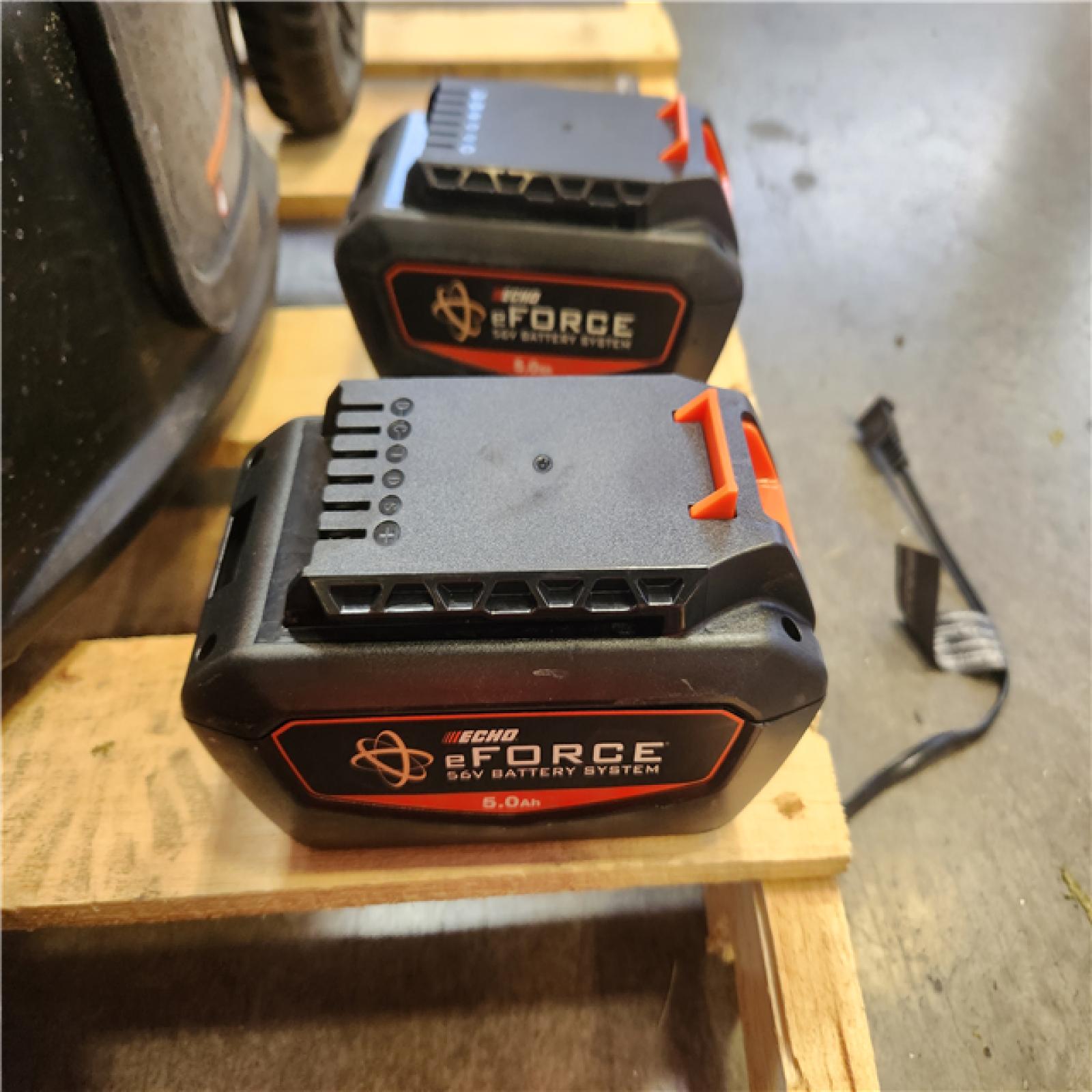 Phoenix AS-IS ECHO 56V 21 in. Cordless Battery 3-in-1 Walk Behind Self-Propelled Lawn Mower w/ (2) 5Ah Batteries and Rapid Charger (NO Bag)