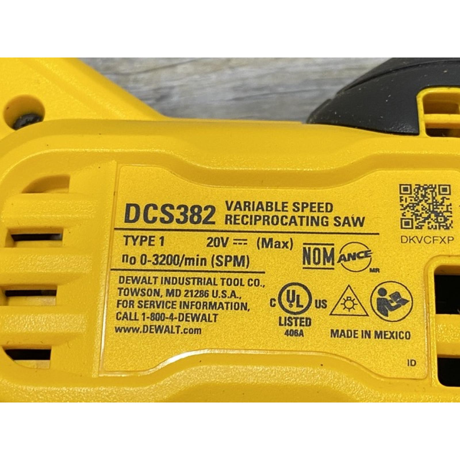 AS-IS DEWALT 20V MAX Cordless Brushless Reciprocating Saw (Tool Only)