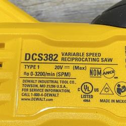 AS-IS DEWALT 20V MAX Cordless Brushless Reciprocating Saw (Tool Only)