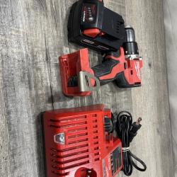 AS-IS Milwaukee 18V Lithium-Ion Brushless Cordless 1/2 in. Compact Hammer Drill/Driver Kit