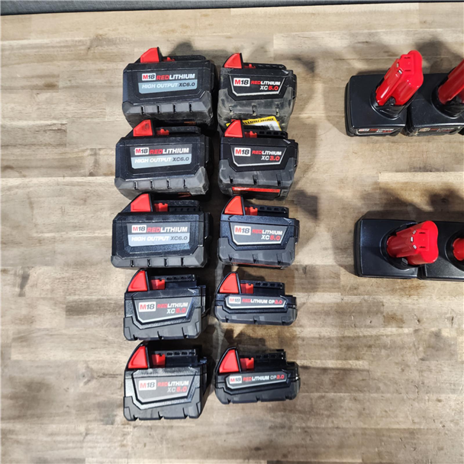 HOUSTON LOCATION - AS-IS MILWAUKEE BATTERY PACK QTY - 20