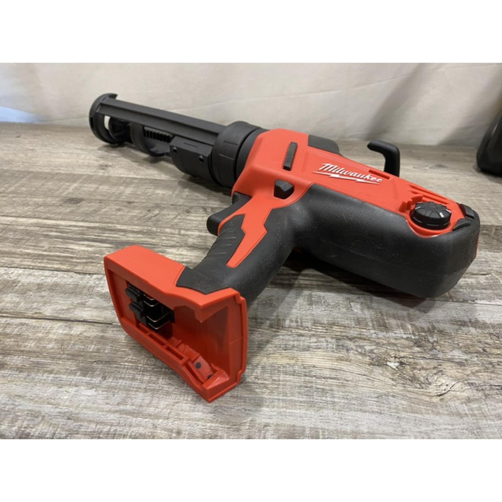 AS-IS Milwaukee 18-Volt Lithium-Ion Cordless 10 oz. Caulk and Adhesive Gun (Tool-Only)