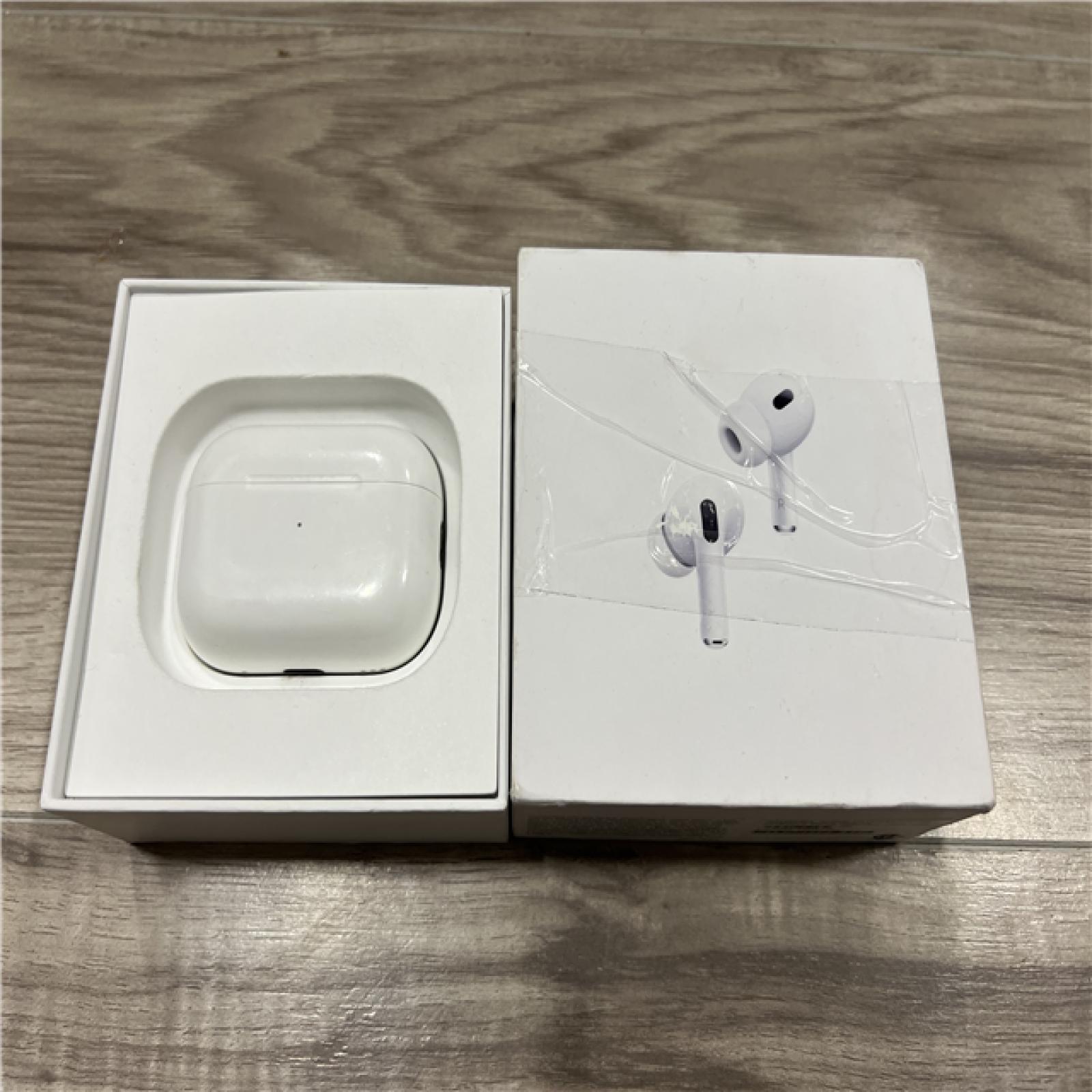 AS-IS Apple AirPods Pro (2nd Generation) with the USB-C MagSafe Charging Case