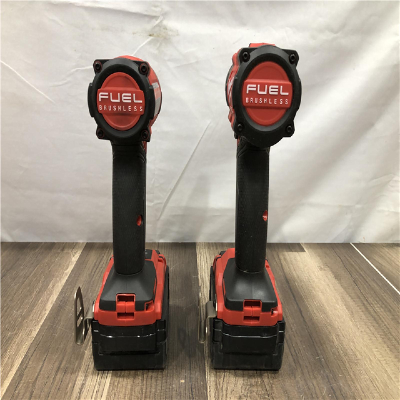 AS-IS Milwaukee FUEL 18V Lithium-Ion Brushless Cordless Hammer Drill and Impact Driver Combo Kit