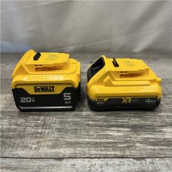 AS-IS DEWALT 20V MAX Lithium-Ion Starter Kit with 4.0 Ah and 5.0 Ah Batteries and Charger