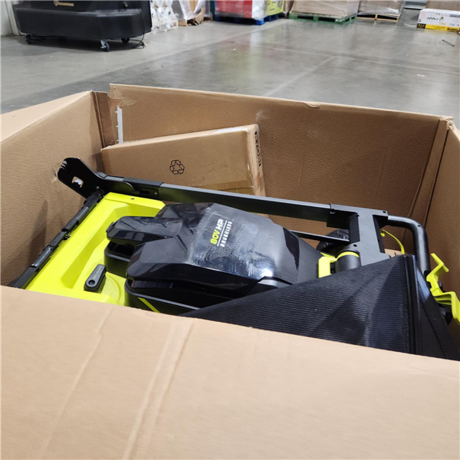 Dallas Location - As-Is RYOBI 80V HP Brushless Battery Cordless Electric 30 in Lawn Mower with Battery and Charger