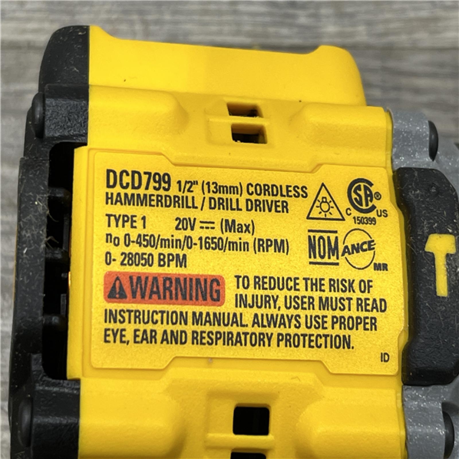 AS-IS DEWALT ATOMIC 20V Lithium-Ion Cordless 1/2 in. Hammer Drill Kit
