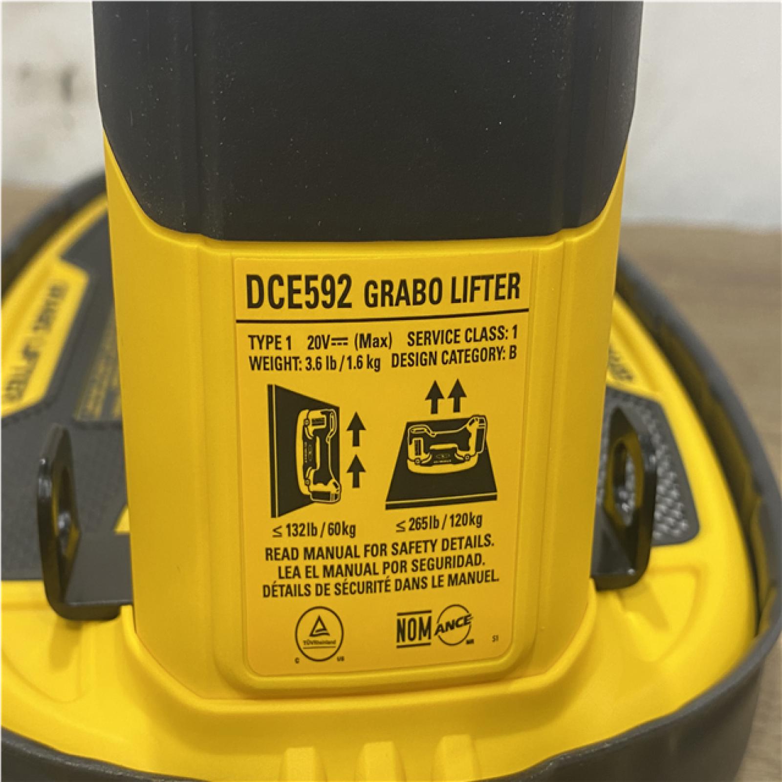 AS-IS DEWALT 20-Volt Max Cordless GRABO Lifter (Tool Only)