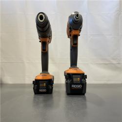 AS-IS - RIDGID 18V Brushless Cordless 2-Tool Combo Kit with Hammer Drill, Impact Driver Kit
