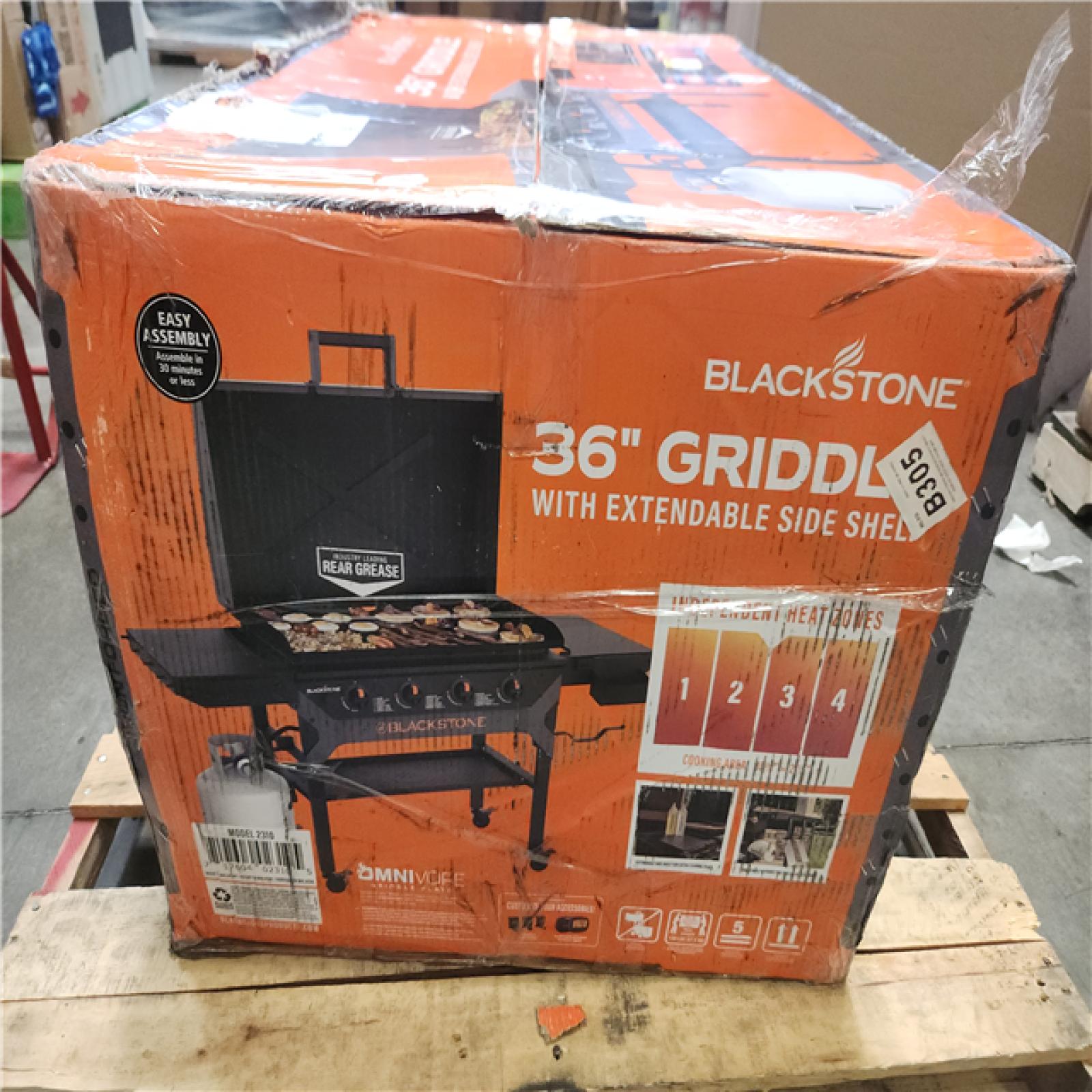 Phoenix NEW Blackstone 4-Burner Liquid Propane Outdoor Griddle with Hood in Black