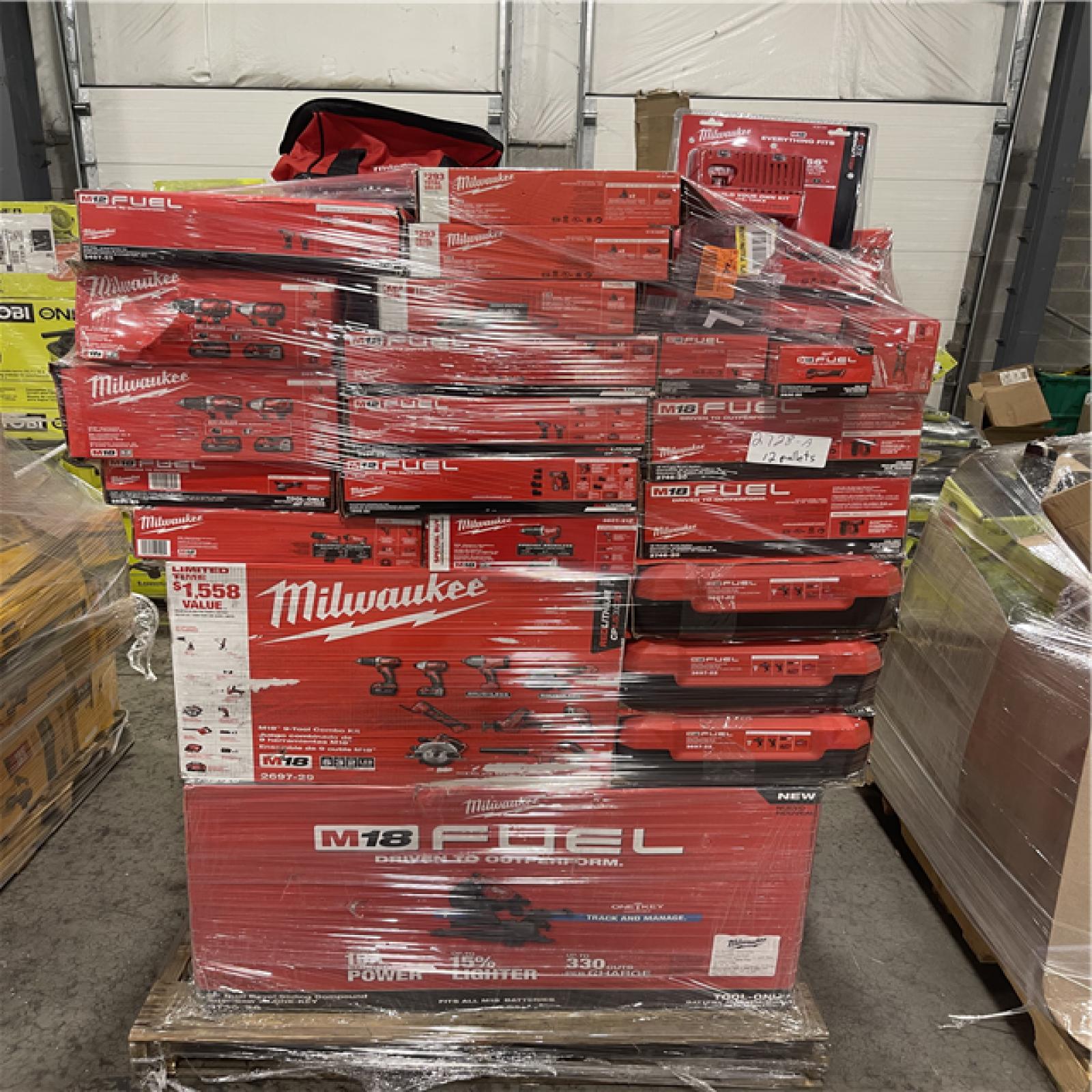 Pittston Location As-Is Power Tools Partial Truckload (12 pallets) 2728-A