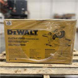 DALLAS LOCATION- NEW! DEWALT 15 Amp Corded 12 in. Double Bevel Sliding Compound Miter Saw KIT