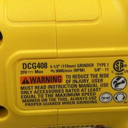 AS-IS DEWALT 20V MAX Cordless Brushless 4-1/2 in. Angle Grinder with Paddle Switch (Tool Only)