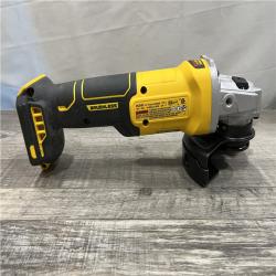 AS-IS DEWALT 20-Volt MAX Cordless Brushless 4-1/2 in. Angle Grinder with Slide Switch (Tool Only)