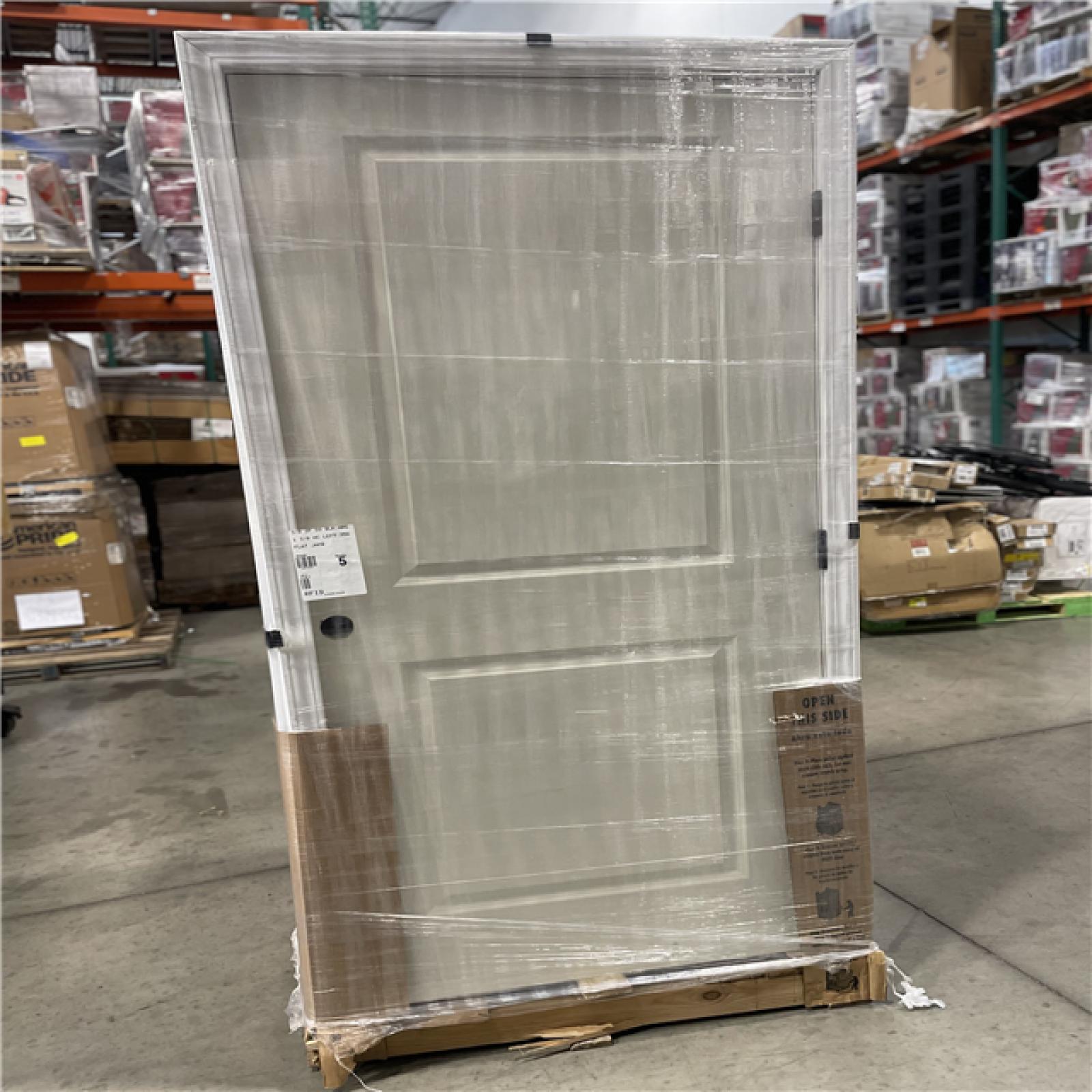DALLAS LOCATION - 36 in. x 80 in. LH2P Sqtop Hollow Core White Primed Composite Smooth Single Prehung Interior Door w/356 Casing Blk-Hinge PALLET-(5 UNITS)