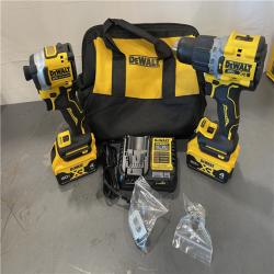 AS-IS - DEWALT 20V MAX XR Hammer Drill and ATOMIC Impact Driver 2 Tool Cordless Combo Kit