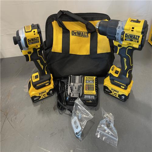 AS-IS - DEWALT 20V MAX XR Hammer Drill and ATOMIC Impact Driver 2 Tool Cordless Combo Kit