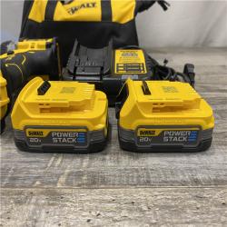AS-IS DEWALT 20-Volt Lithium-Ion Cordless Brushless 1/2 in. Compact Drill Driver Kit