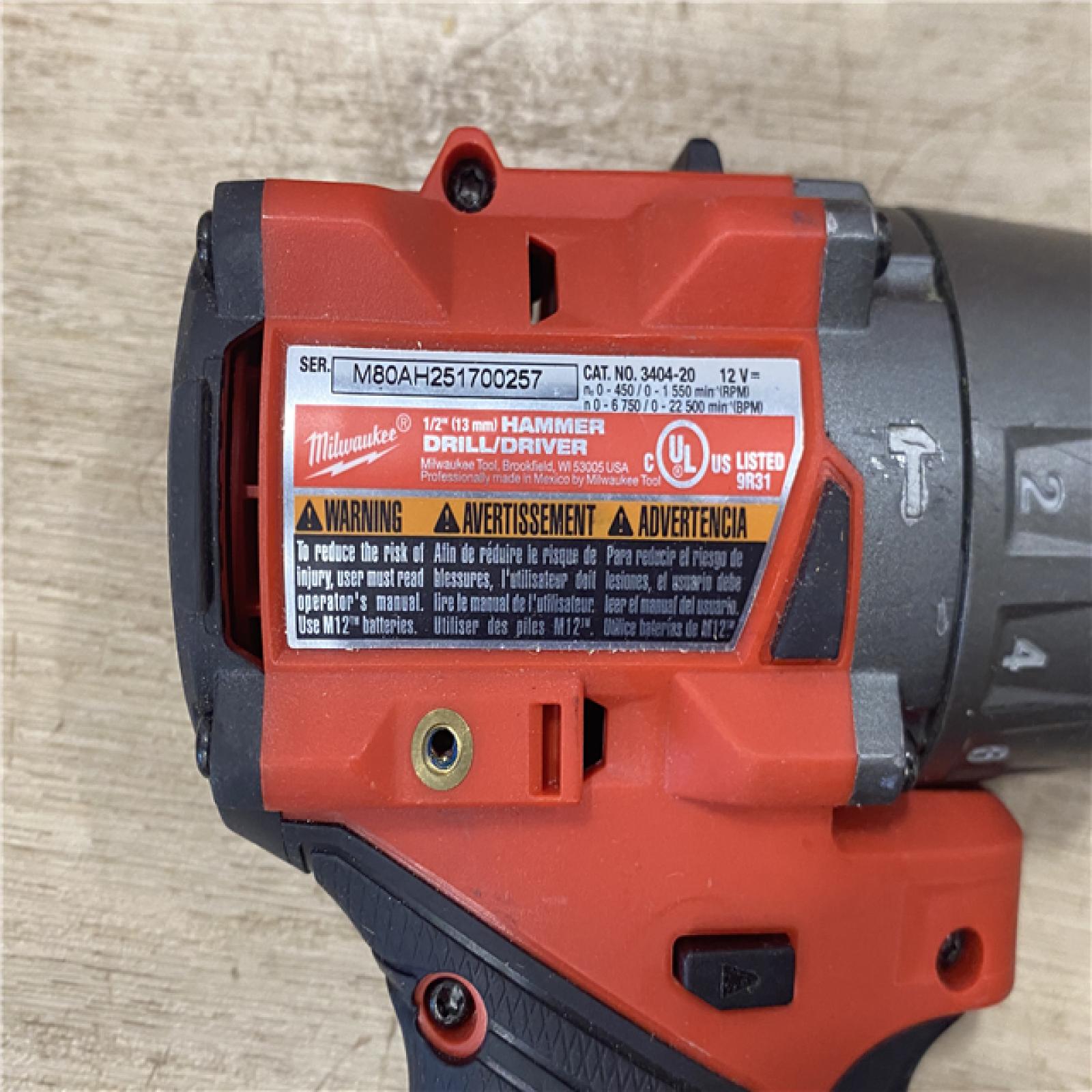 AS-IS Milwaukee FUEL 12-Volt Lithium-Ion Brushless Cordless Hammer Drill and Impact Driver Combo Kit