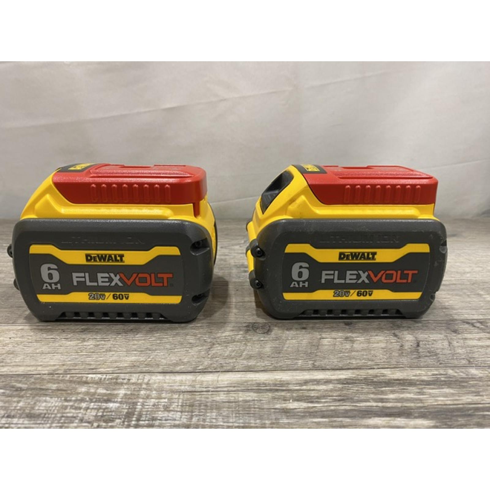 AS-IS DEWALT FLEXVOLT 20V/60V MAX Lithium-Ion 6.0Ah Battery Pack (2 Pack)